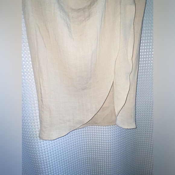 Women’s H&M light beige Draped midi skirt size 6 - Picture 5 of 12